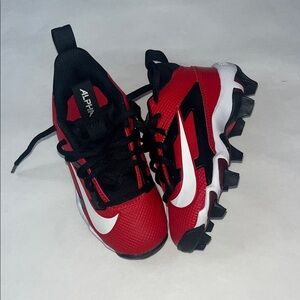 Nike Kids Red and Black Cleats